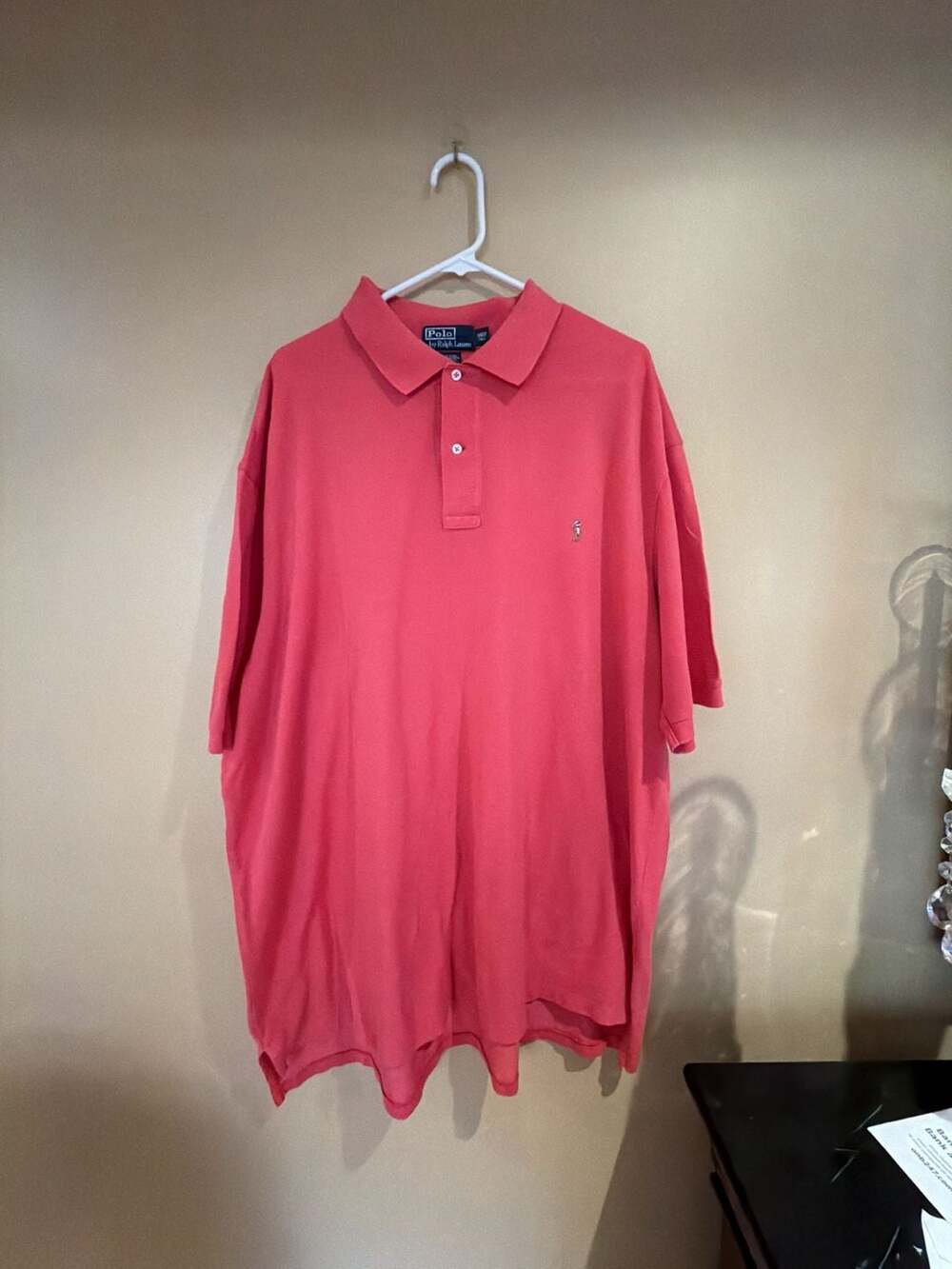Polo Ralph Lauren Polo Shirt Size 3XLT Red Pima Cotton